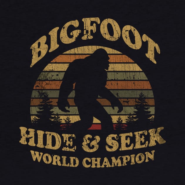 VINTAGE -  BIGFOOT HIDE AND SEEK champions by maskangkung